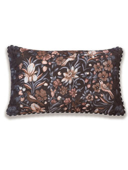 ONSETHOMES - Brown Waadi Chenille Cushion Cover (12x20 Inches)