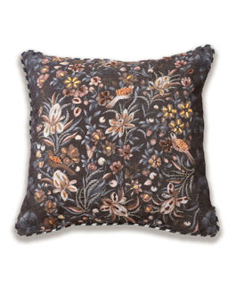 ONSETHOMES - Brown Embroidered Waadi Chenille Cushion Cover