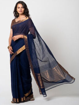 Fabindia - Cotton Woven Fine Border Sari