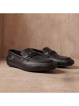 Metro - Men Black Modern Slip On Loafers