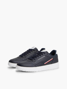 Tommy Hilfiger - Men Solid Navy Blue Leather Sneakers