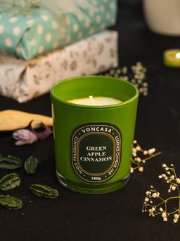 Voncasa - Green Apple Cinnamon Candle