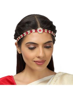 Accessher - Traditional Gold Plated Bridal Mathapatti Headband