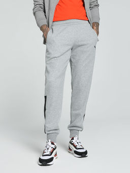 Puma - Embossed Taping Men's Grey Joggers