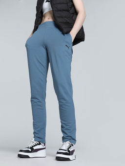 Puma - Basic Open Hem Women's Blue Trackpant