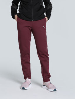 Puma - Evostripe High-Waist Women's Wine Trackpant