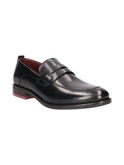 Bugatti - Sula Revo Black Mens Leather Penny Loafers