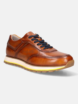 Bugatti - Garnet Evo Brown Leather Mens Sneakers