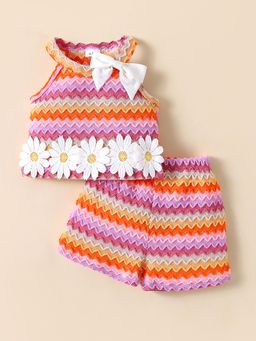 Hopscotch - Breezy Blooms Crochet Top and Short Set