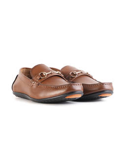 Monkstory - Horsebit Driving Tan Loafers