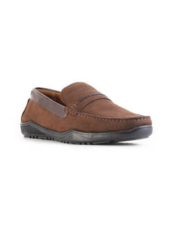Monkstory - Suede Driving Brown Loafers