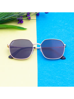 TED SMITH - Hexagonal Grey Sunglasses for Men Women (58)