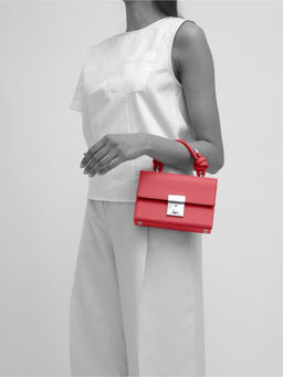 Behno New York - Mary Bag Mini Pebble Red