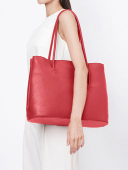 Behno New York - Meena Tote Pebble Red