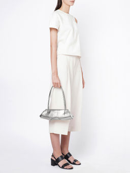 Behno New York - Elizabeth Baguette Mini Metallic Silver