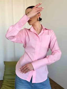 MISS MOSA BY AKANKSHA - Pink Mindy Statement Formal Shirt