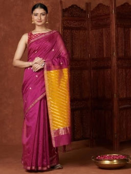 Fabindia - Cotton Silk Chanderi Woven Sari