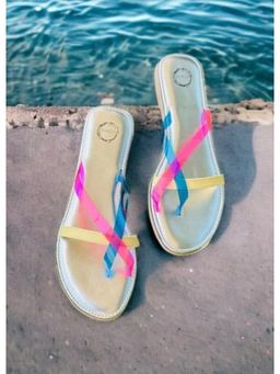 dhaaga - Multi Color Candy Coast Flat Beach Sandal