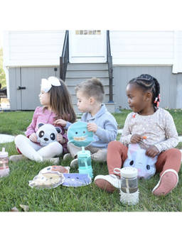 Melii - Multi-Color Reusable Peva Animal Snack Bags (Pack of 6)