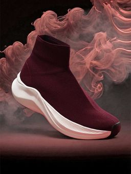 Off Limits - Burgundy Women Bareform For Her Sneakers