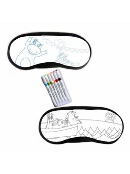 Indigifts - 2 Magic Reusable Eyemask for Sleeping with 6 Diffrent Colors for Kids