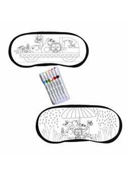 Indigifts - 2 Magic Reusable Eyemask for Sleeping with 6 Diffrent Colors for Kids