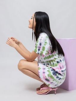 Twenty Dresses by Nykaa Fashion - Multi-colour Splash Of Colours T-shirt Dress