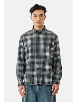 Snitch - Black Checks Full Sleeves Regular Casual Shirt
