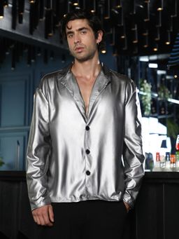 Campus Sutra - Chalice Silver Sheen Shirt