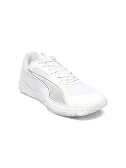 Puma - Unisex White Accelerate Pro 4 Multi-Traction Badminton Shoes
