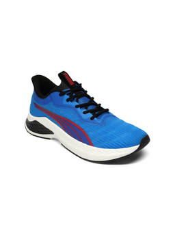 Puma - Unisex Blue Knit Grid Comfort and Stability Running Shoes