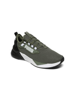 Puma - Unisex Green Retaliate 3 Running Shoes