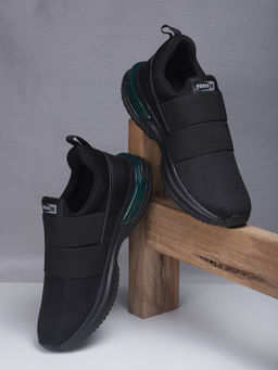 LIBERTY - Men Black Force 10 BLAKES-2E Sports Non Lacing Walking Shoes