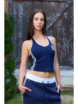 Bonkers Corner - Club 01 Halter Crop Top for Women