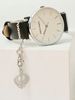 Pipa Bella by Nykaa Fashion - Silver-Plated Khanda Sign Watch Charm