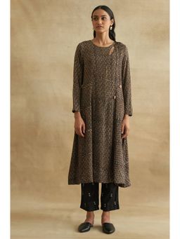 Folksong - Black Geometric Kurta