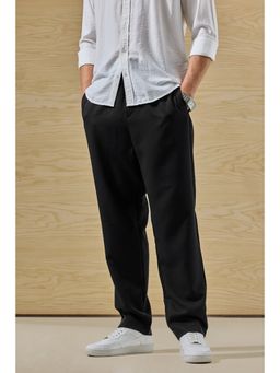 Snitch - Regular Fit Stretch Black Trouser