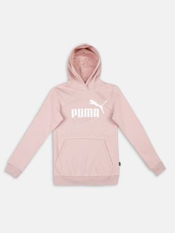Puma - Ess Logo Girls Pink Hoodie