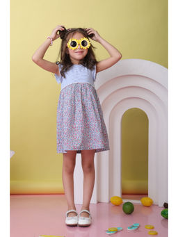 Beebay - Multi-Color Mix-Media Ruffle Dress