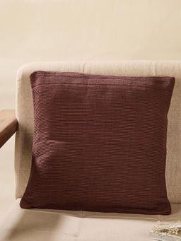 Fabindia - Rust Cotton Jaisalmer Woven Cushion Cover (16 x 16 inches)