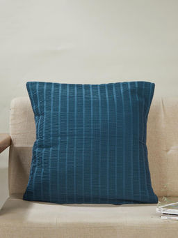 Fabindia - Indigo Cotton Woven Cushion Cover (18 x 18 inches)