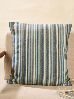 Fabindia - Grey Cotton Woven Cushion Cover (18 x 18 inches)