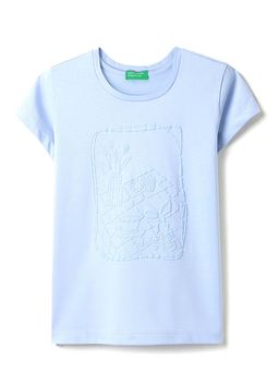United Colors of Benetton - Regular Fit Round Neck T-Shirt Blue