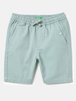 United Colors of Benetton - Regular Fit Mid Rise Shorts Blue
