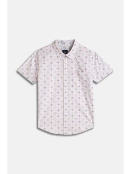 Allen Solly - Boys Pink Print Casual Shirt