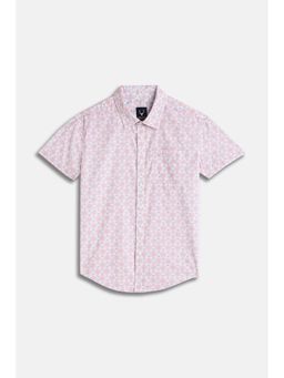 Allen Solly - Boys Pink Print Casual Shirt