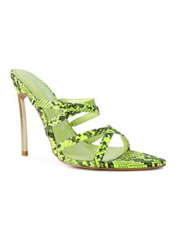 London Rag - Printed Yellow Heels