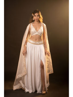 MONK & MEI - Layla Skirt And Blouse And Dupatta (Set of 3)