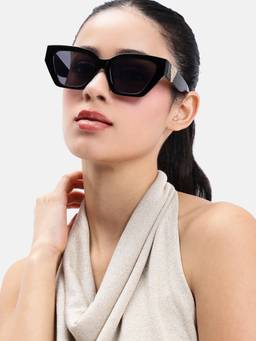 Twenty Dresses by Nykaa Fashion - Black Uv Protected Lens Sunglasses (DSTRSG00107)