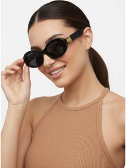 Twenty Dresses by Nykaa Fashion - Black Uv Protected Lens Sunglasses (DSTRSG00119)